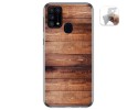 Funda Gel Tpu para Samsung Galaxy M31 diseño Madera 02 Dibujos