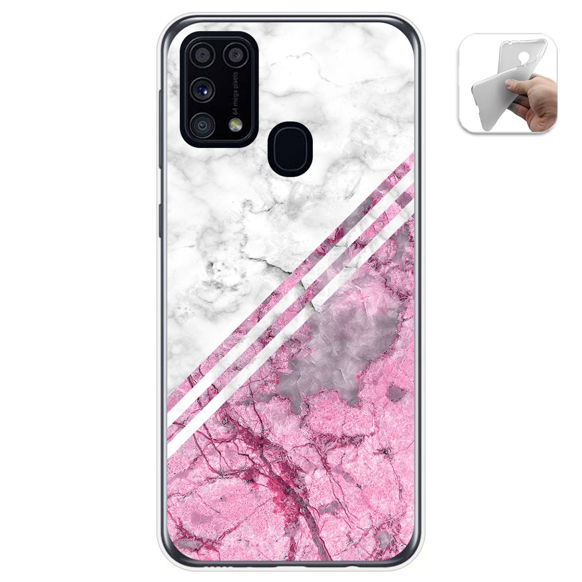 Funda Gel Tpu para Samsung Galaxy M31 diseño Mármol 03 Dibujos