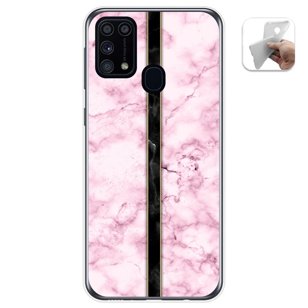 Funda Gel Tpu para Samsung Galaxy M31 diseño Mármol 04 Dibujos