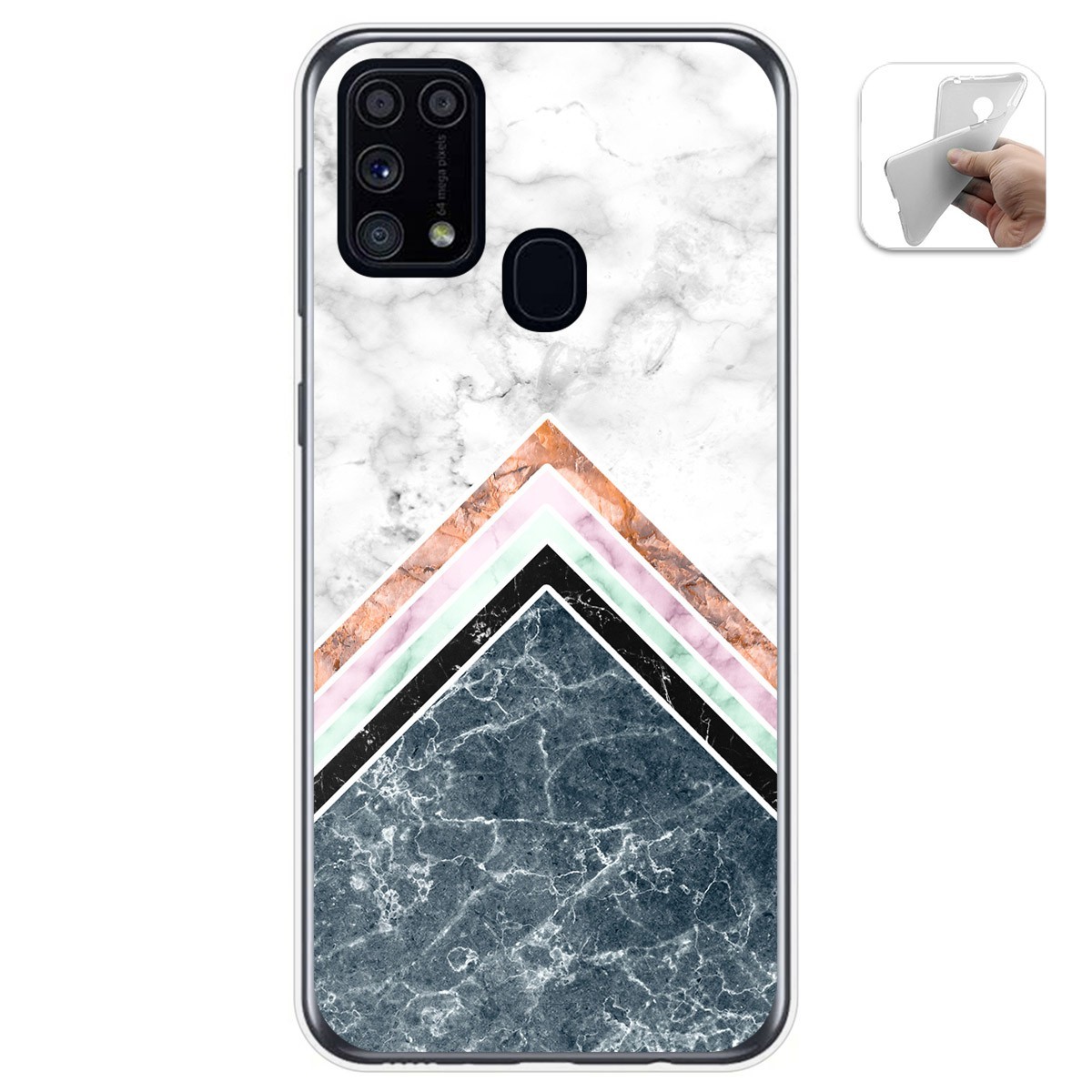 Funda Gel Tpu para Samsung Galaxy M31 diseño Mármol 05 Dibujos