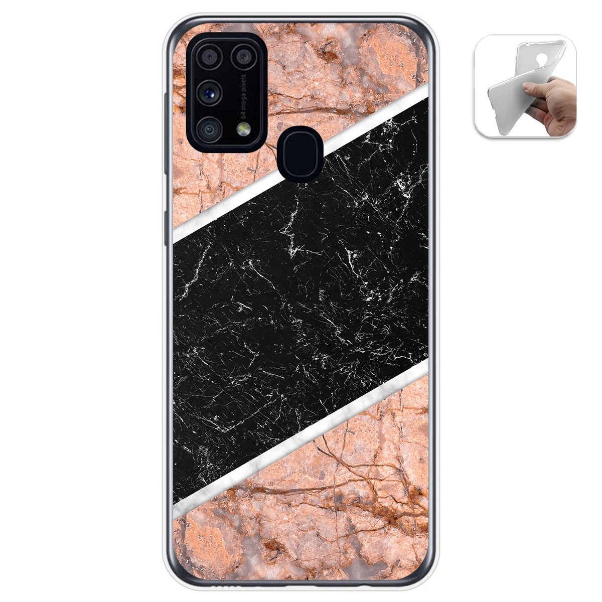 Funda Gel Tpu para Samsung Galaxy M31 diseño Mármol 07 Dibujos