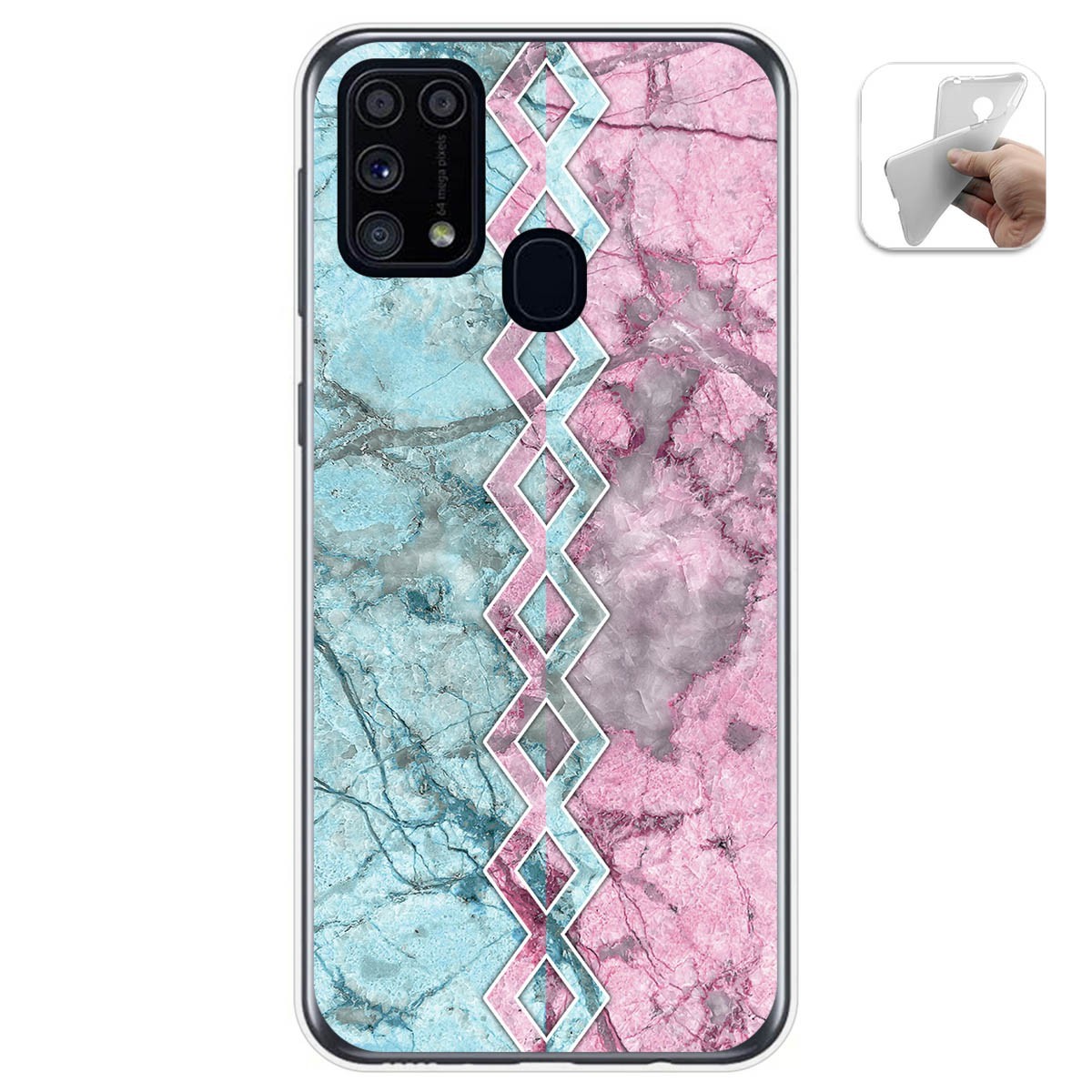 Funda Gel Tpu para Samsung Galaxy M31 diseño Mármol 08 Dibujos