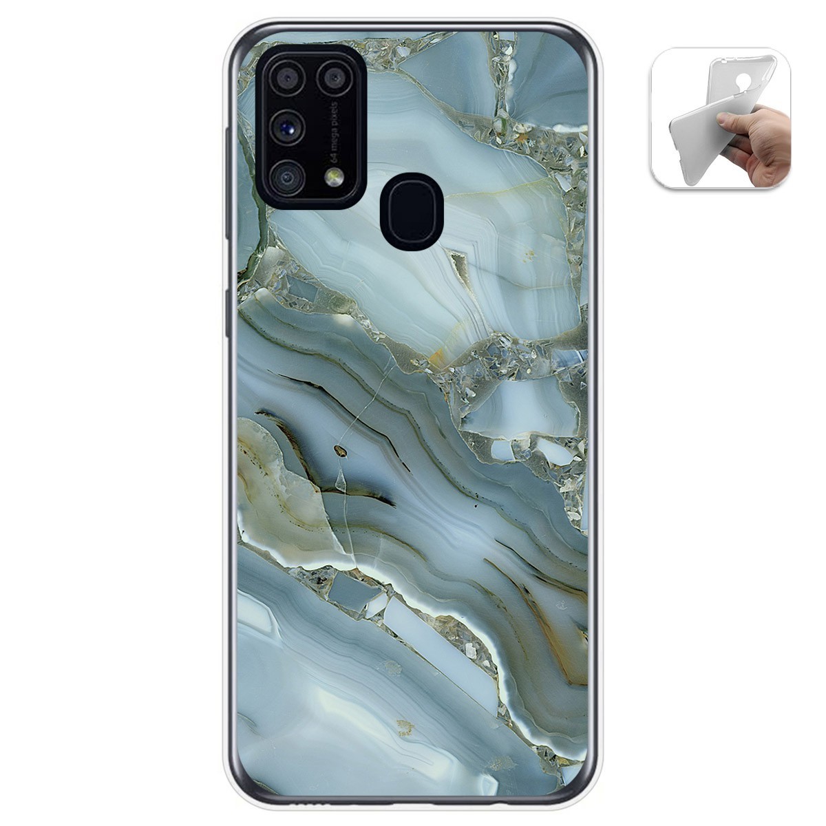 Funda Gel Tpu para Samsung Galaxy M31 diseño Mármol 09 Dibujos