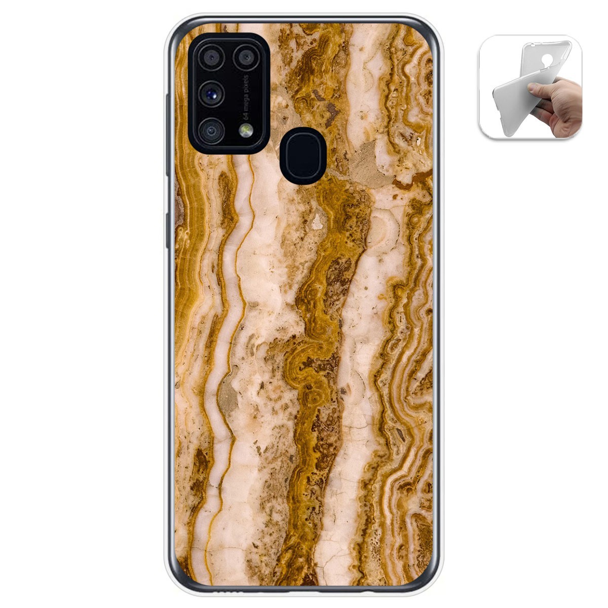 Funda Gel Tpu para Samsung Galaxy M31 diseño Mármol 10 Dibujos
