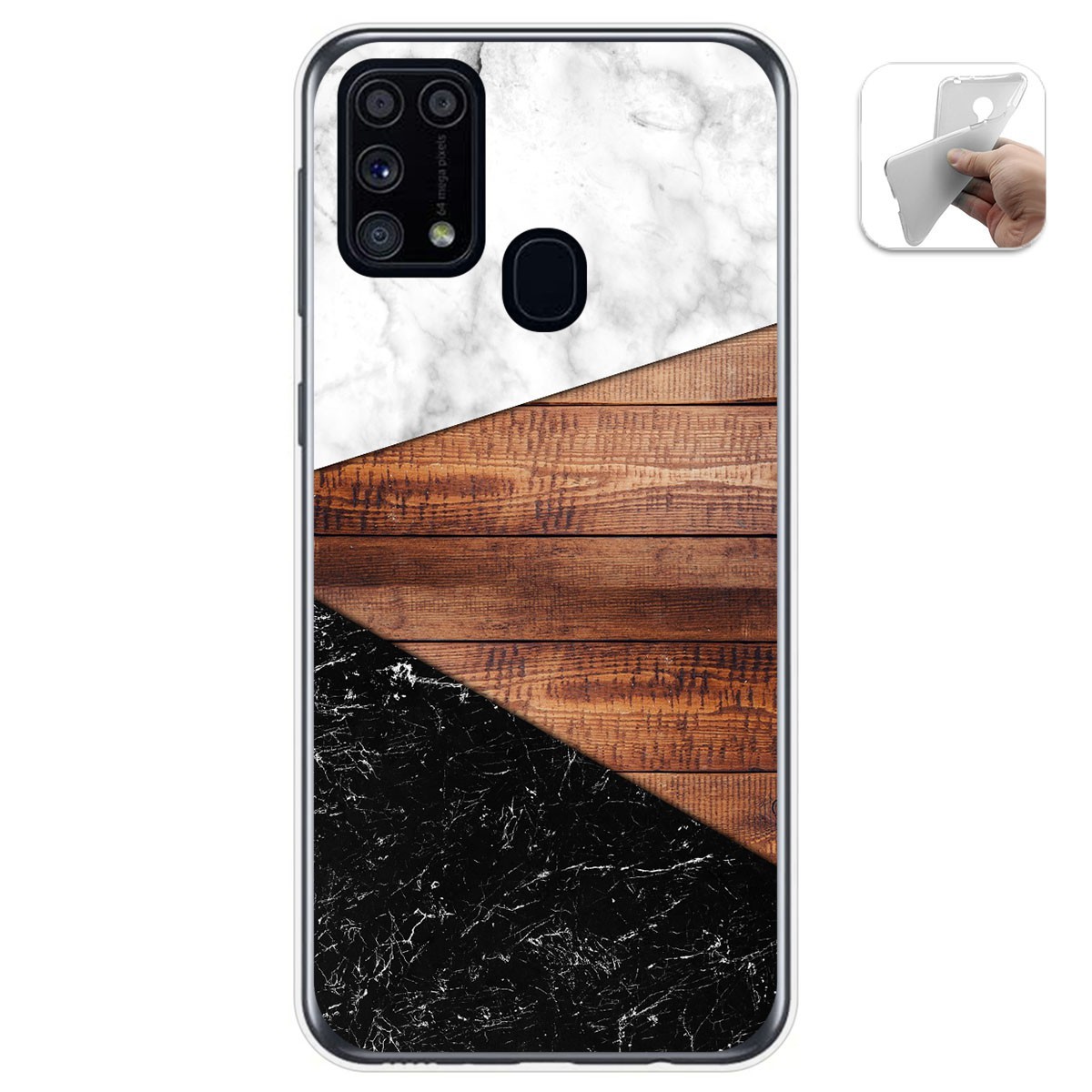 Funda Gel Tpu para Samsung Galaxy M31 diseño Mármol 11 Dibujos