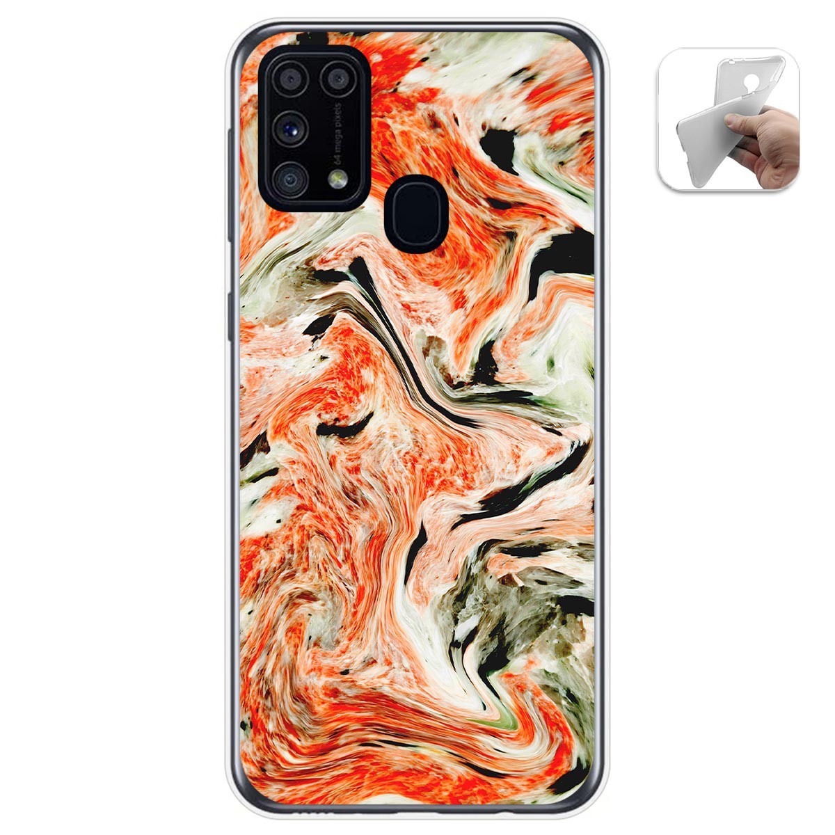 Funda Gel Tpu para Samsung Galaxy M31 diseño Mármol 12 Dibujos