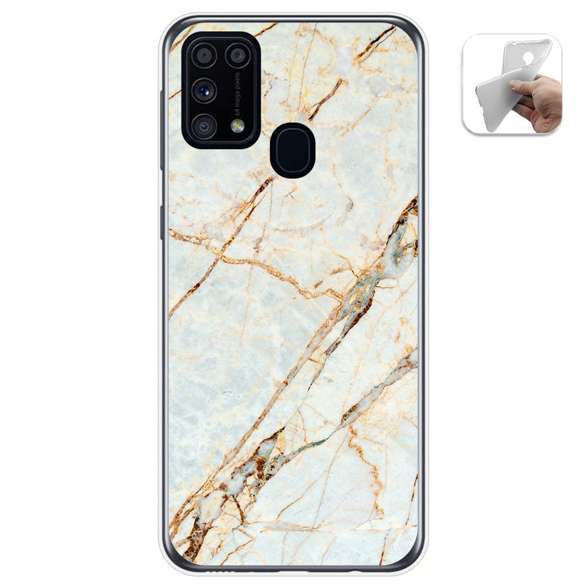 Funda Gel Tpu para Samsung Galaxy M31 diseño Mármol 13 Dibujos