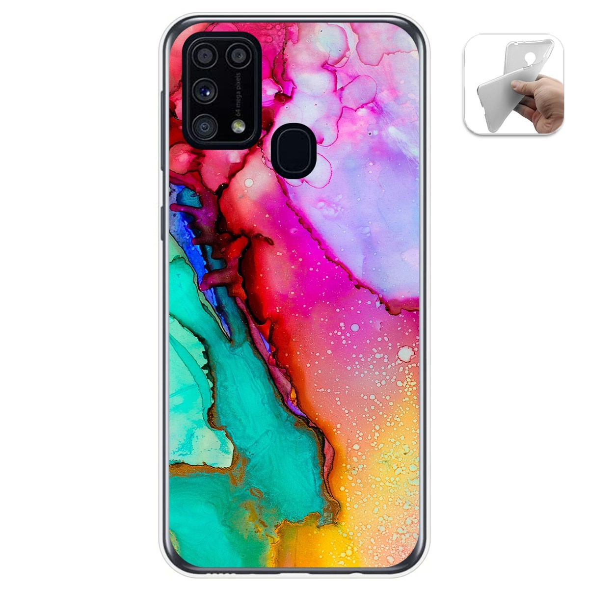 Funda Gel Tpu para Samsung Galaxy M31 diseño Mármol 15 Dibujos