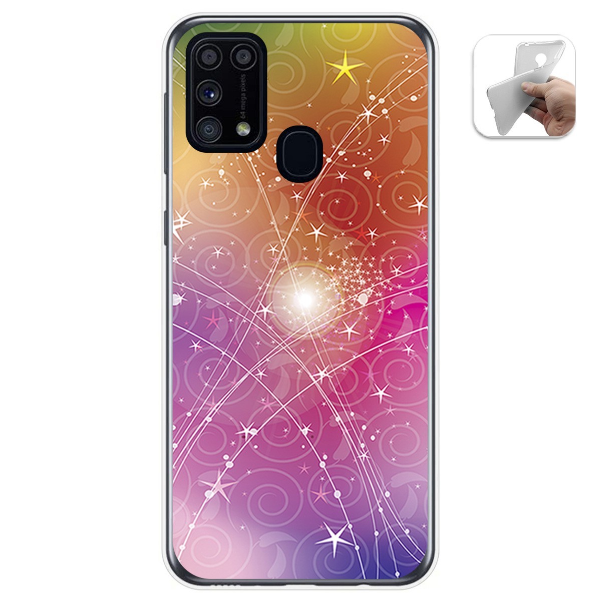 Funda Gel Tpu para Samsung Galaxy M31 diseño Abstracto Dibujos