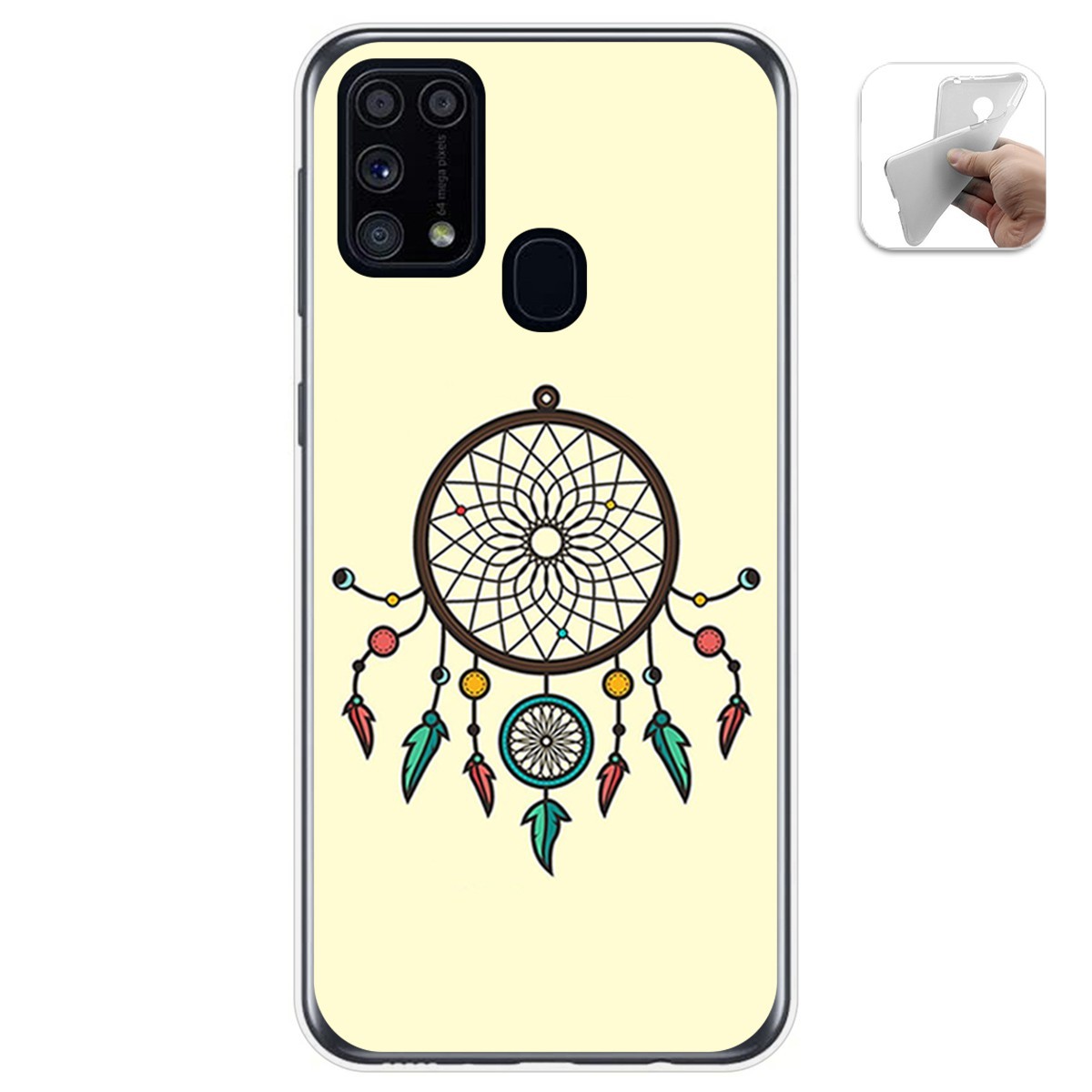 Funda Gel Tpu para Samsung Galaxy M31 diseño Atrapasueños Dibujos