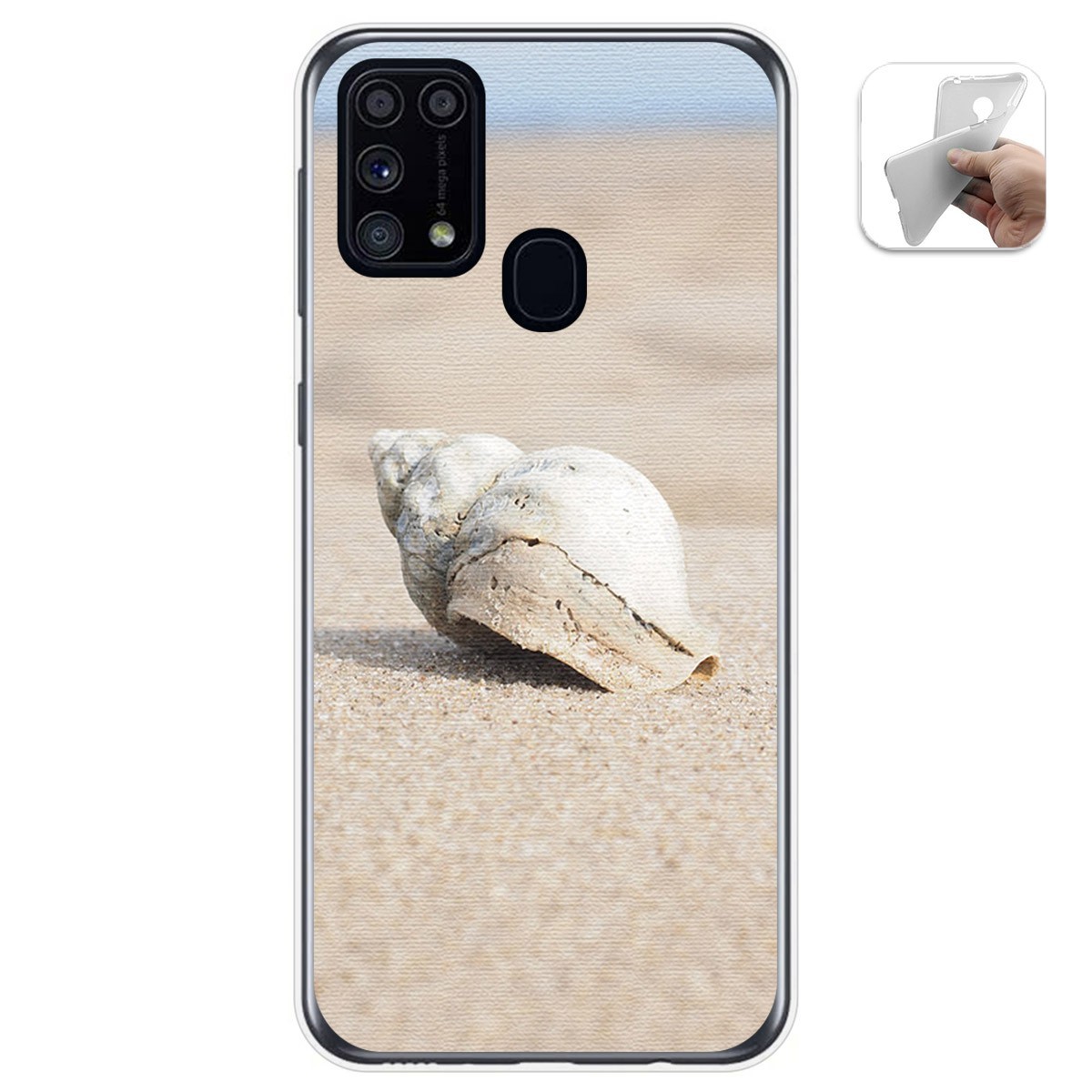 Funda Gel Tpu para Samsung Galaxy M31 diseño Concha Dibujos
