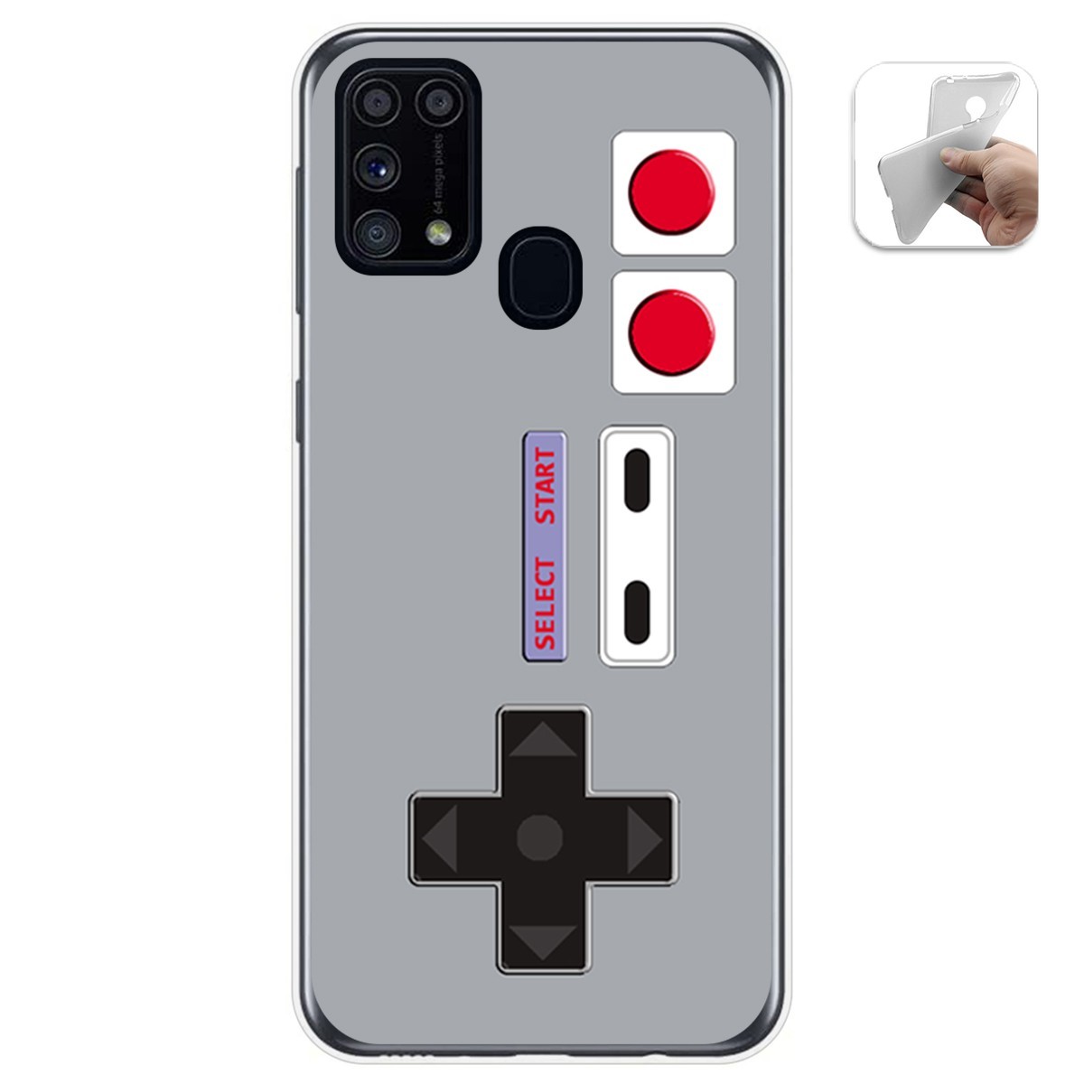 Funda Gel Tpu para Samsung Galaxy M31 diseño Consola Dibujos