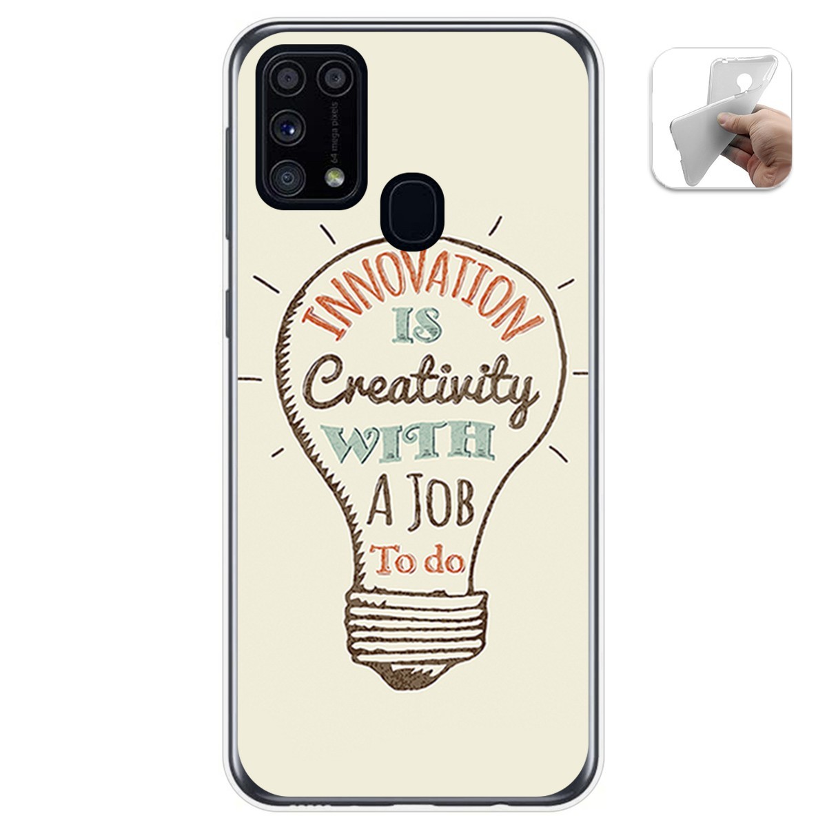 Funda Gel Tpu para Samsung Galaxy M31 diseño Creativity Dibujos