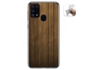 Funda Gel Tpu para Samsung Galaxy M31 diseño Madera Dibujos