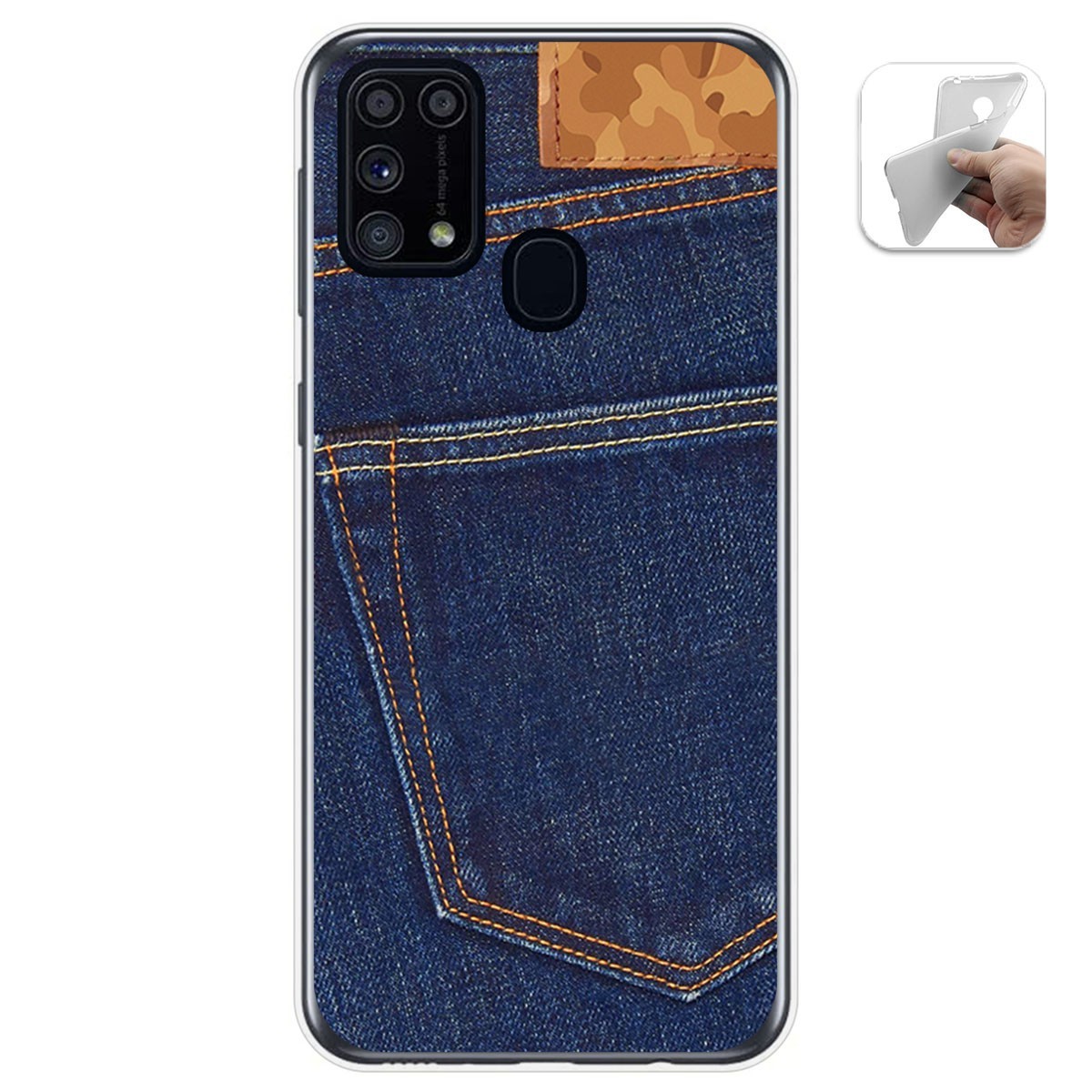 Funda Gel Tpu para Samsung Galaxy M31 diseño Vaquero Dibujos