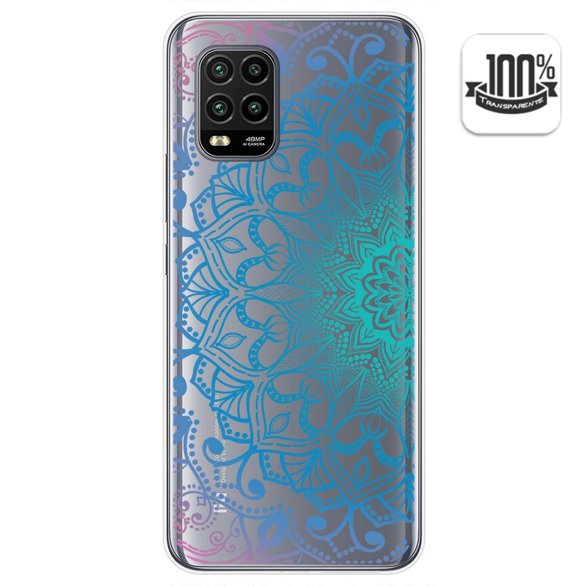 Funda Gel Transparente para Xiaomi Mi 10 Lite diseño Mandala Dibujos