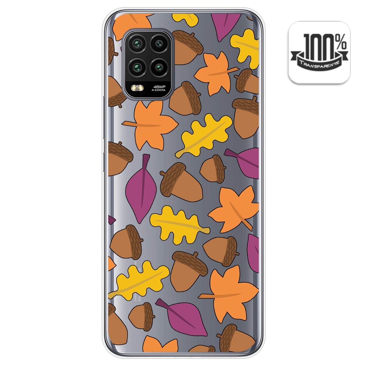 Funda Gel Transparente para Xiaomi Mi 10 Lite diseño Otoño Dibujos