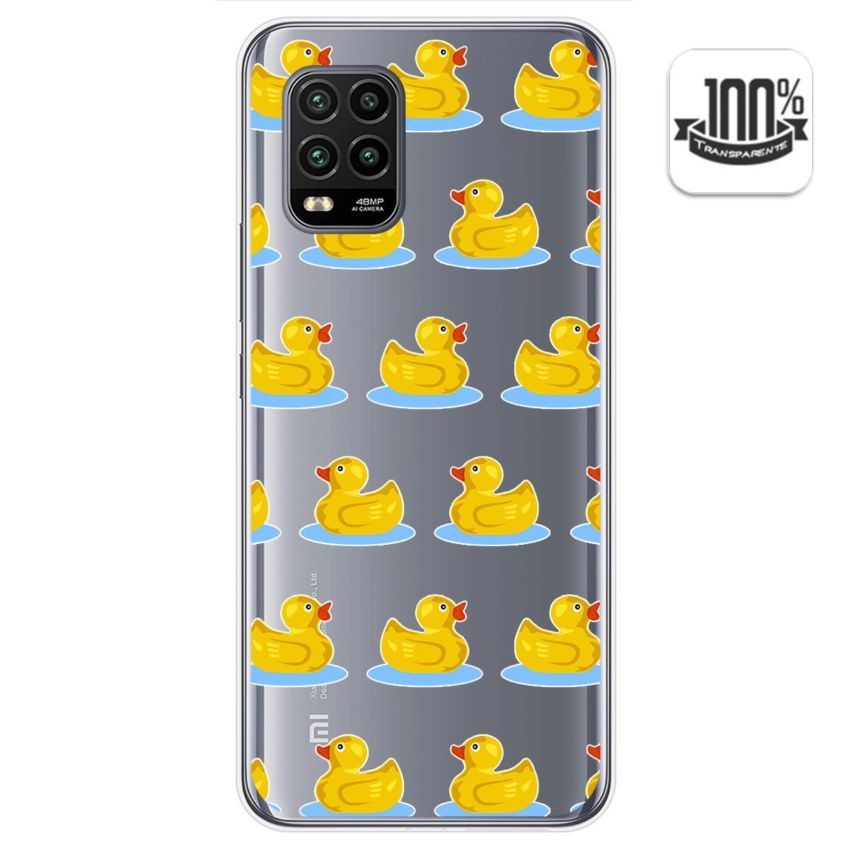 Funda Gel Transparente para Xiaomi Mi 10 Lite diseño Pato Dibujos