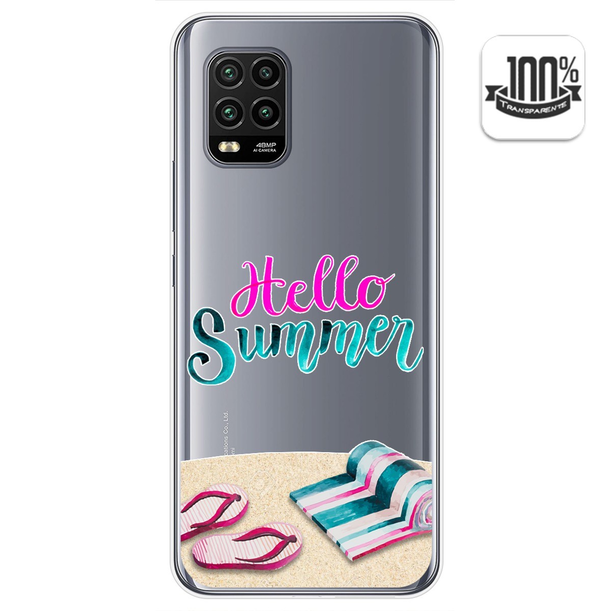 Funda Gel Transparente para Xiaomi Mi 10 Lite diseño Summer Dibujos