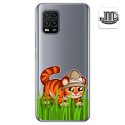 Funda Gel Transparente para Xiaomi Mi 10 Lite diseño Tigre Dibujos
