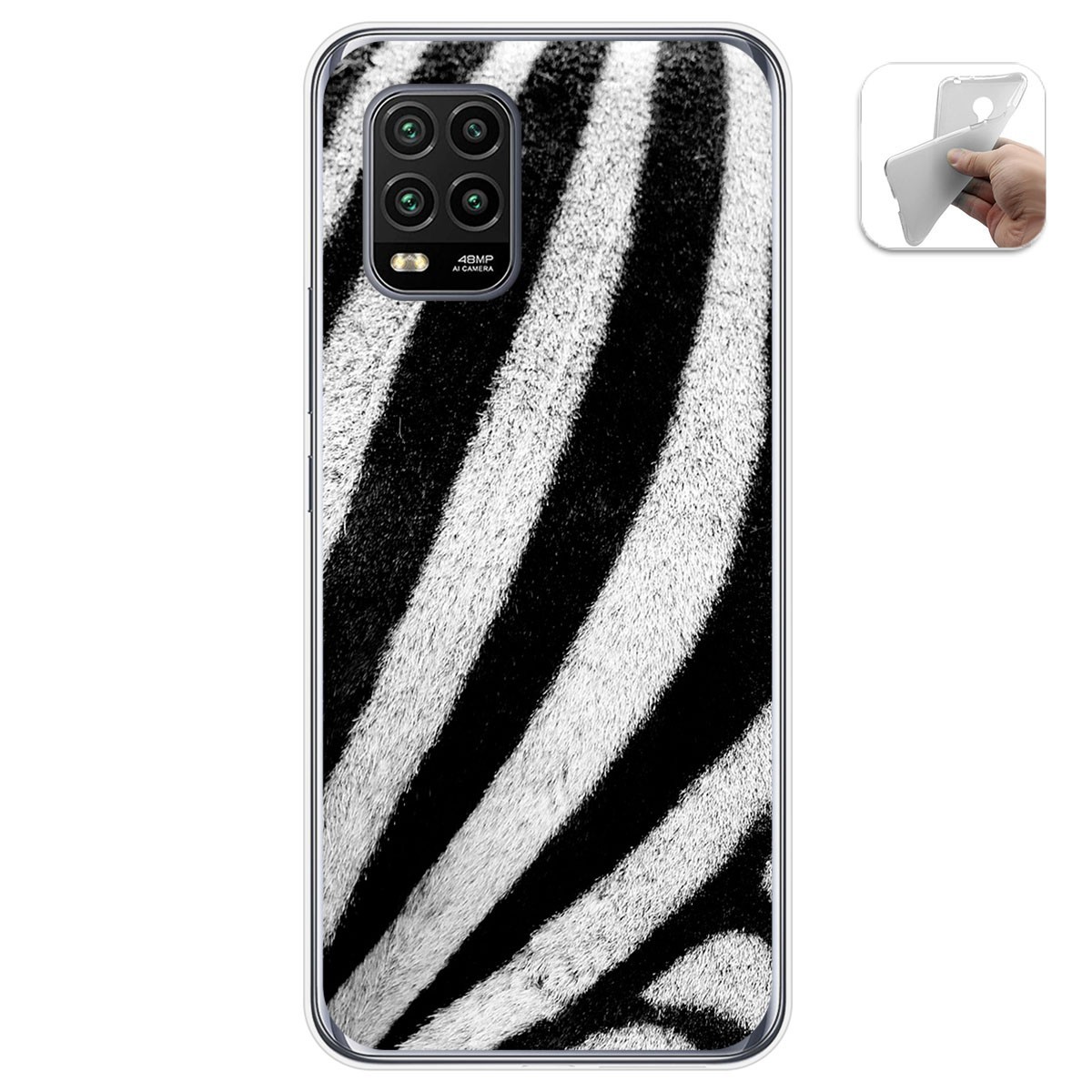Funda Gel Tpu para Xiaomi Mi 10 Lite diseño Animal 02 Dibujos