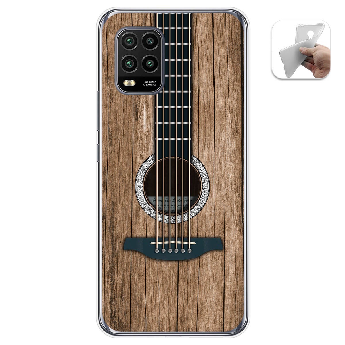 Funda Gel Tpu para Xiaomi Mi 10 Lite diseño Madera 11 Dibujos