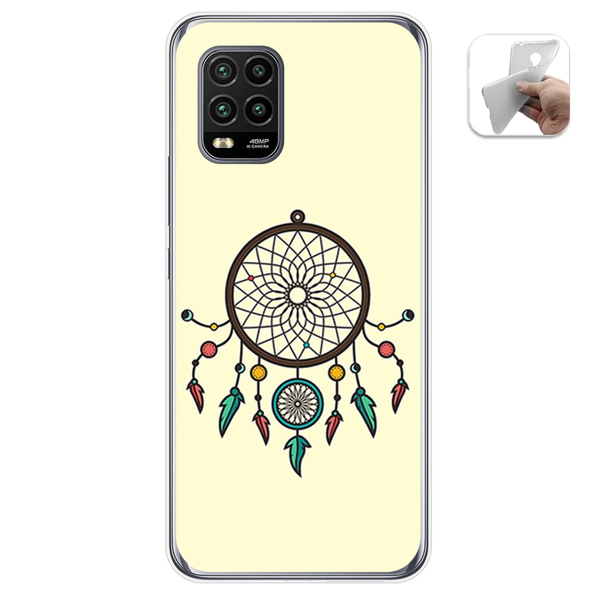 Funda Gel Tpu para Xiaomi Mi 10 Lite diseño Atrapasueños Dibujos