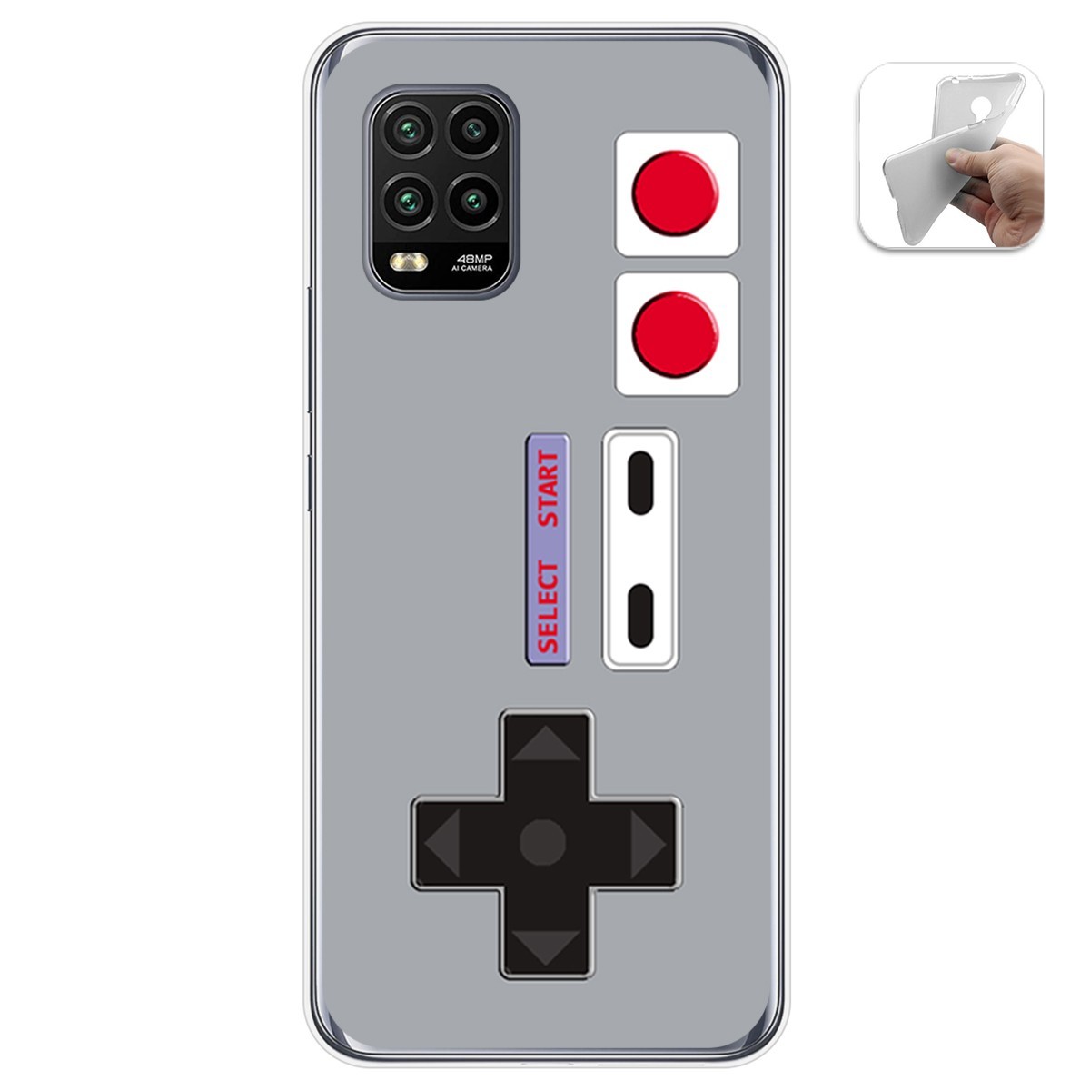 Funda Gel Tpu para Xiaomi Mi 10 Lite diseño Consola Dibujos