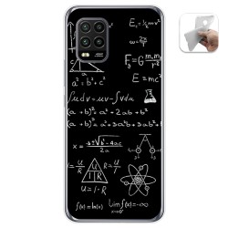 Funda Gel Tpu para Xiaomi Mi 10 Lite diseño Formulas Dibujos