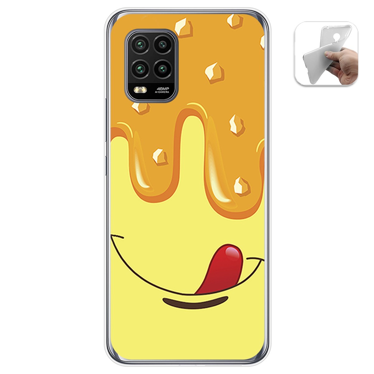 Funda Gel Tpu para Xiaomi Mi 10 Lite diseño Helado Vainilla Dibujos
