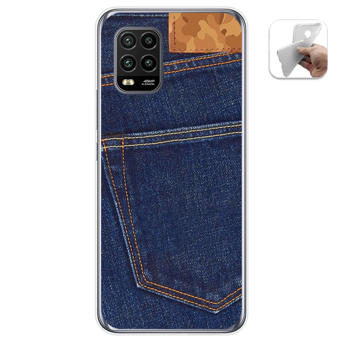 Funda Gel Tpu para Xiaomi Mi 10 Lite diseño Vaquero Dibujos