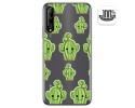 Funda Gel Transparente para Huawei P Smart Pro diseño Cactus Dibujos