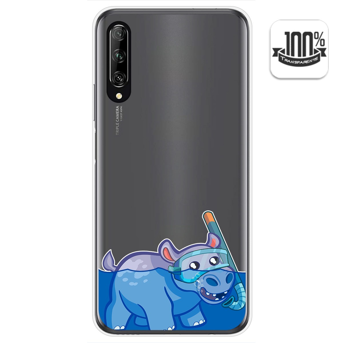 Funda Gel Transparente para Huawei P Smart Pro diseño Hipo Dibujos