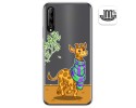 Funda Gel Transparente para Huawei P Smart Pro diseño Jirafa Dibujos