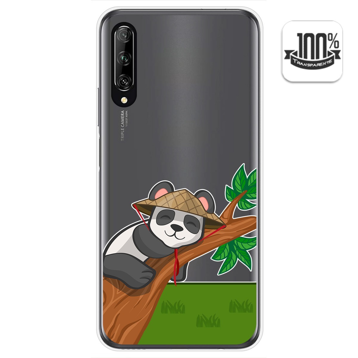 Funda Gel Transparente para Huawei P Smart Pro diseño Panda Dibujos