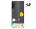 Funda Gel Transparente para Huawei P Smart Pro diseño Playa Dibujos