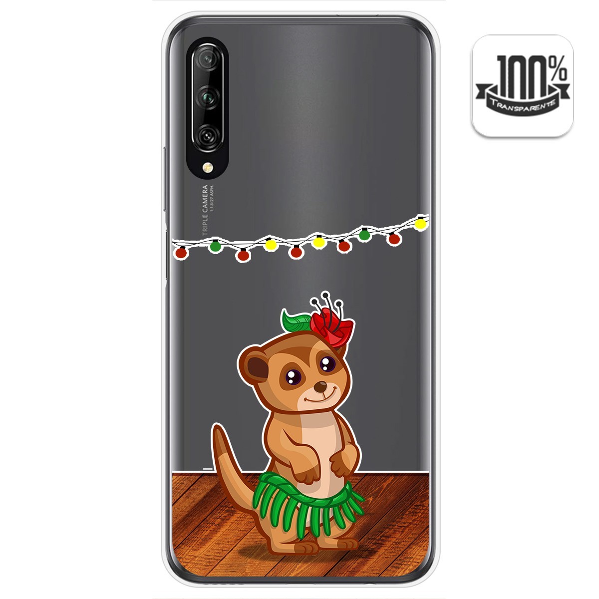 Funda Gel Transparente para Huawei P Smart Pro diseño Suricata Dibujos