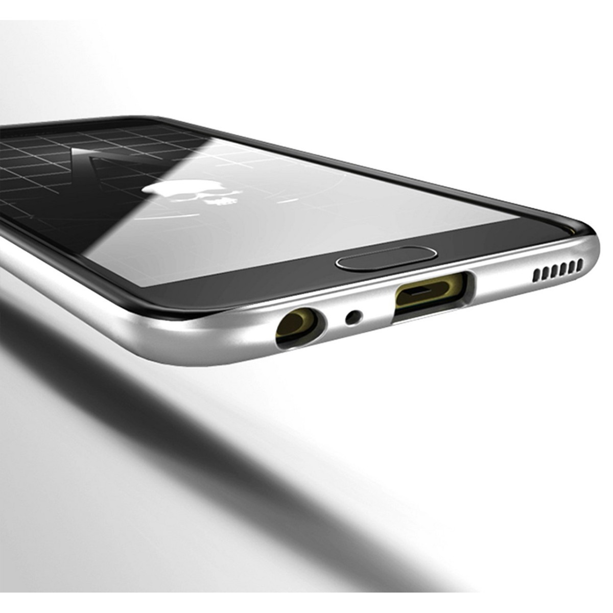 Funda Tipo Neo Hybrid (Pc+Tpu) Negra / Plata para Huawei P10 Plus