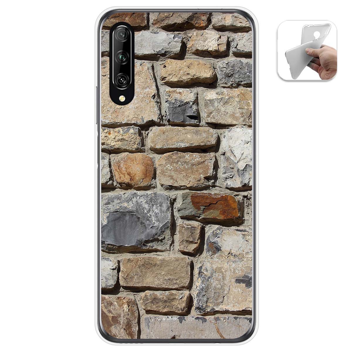 Funda Gel Tpu para Huawei P Smart Pro diseño Ladrillo 03 Dibujos