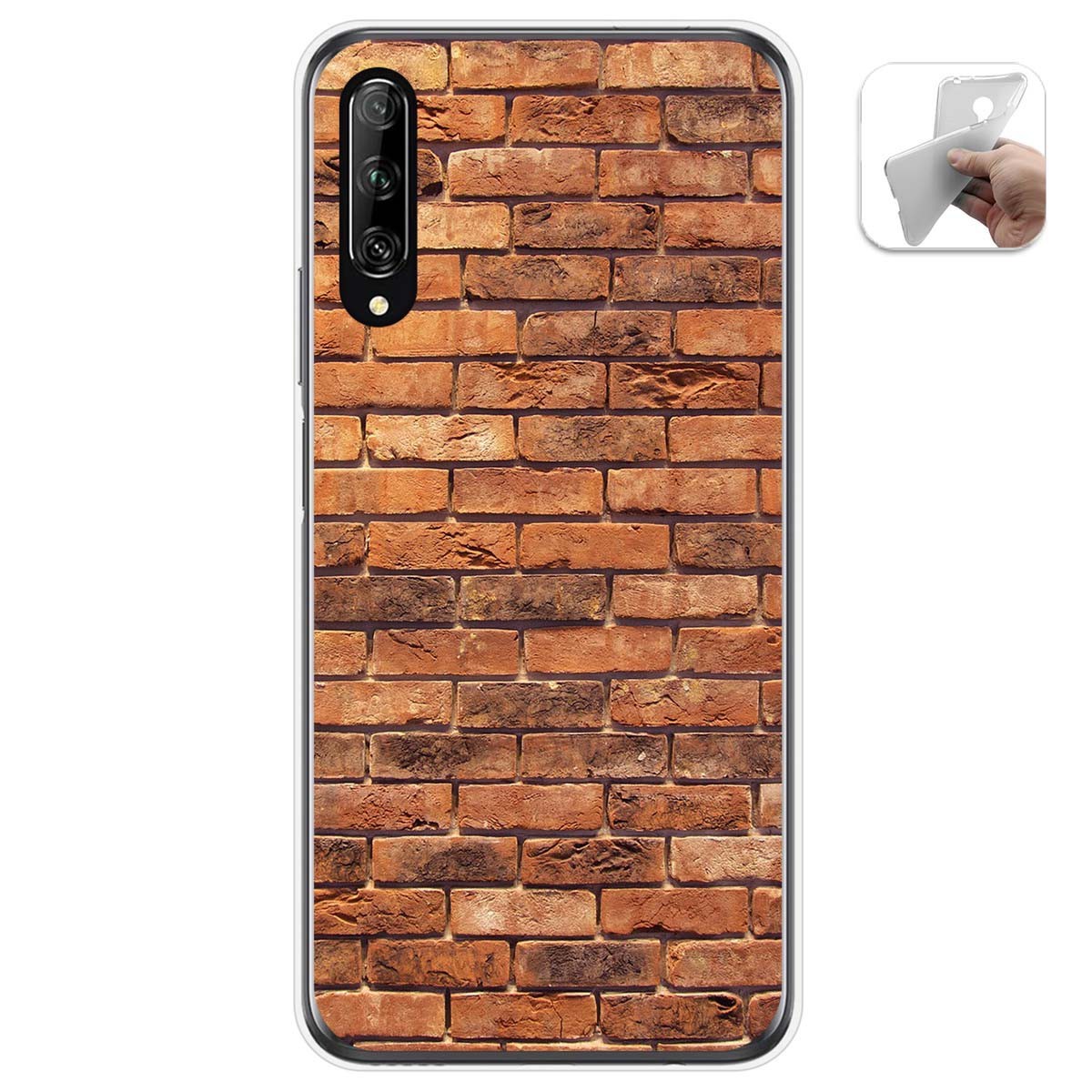 Funda Gel Tpu para Huawei P Smart Pro diseño Ladrillo 04 Dibujos