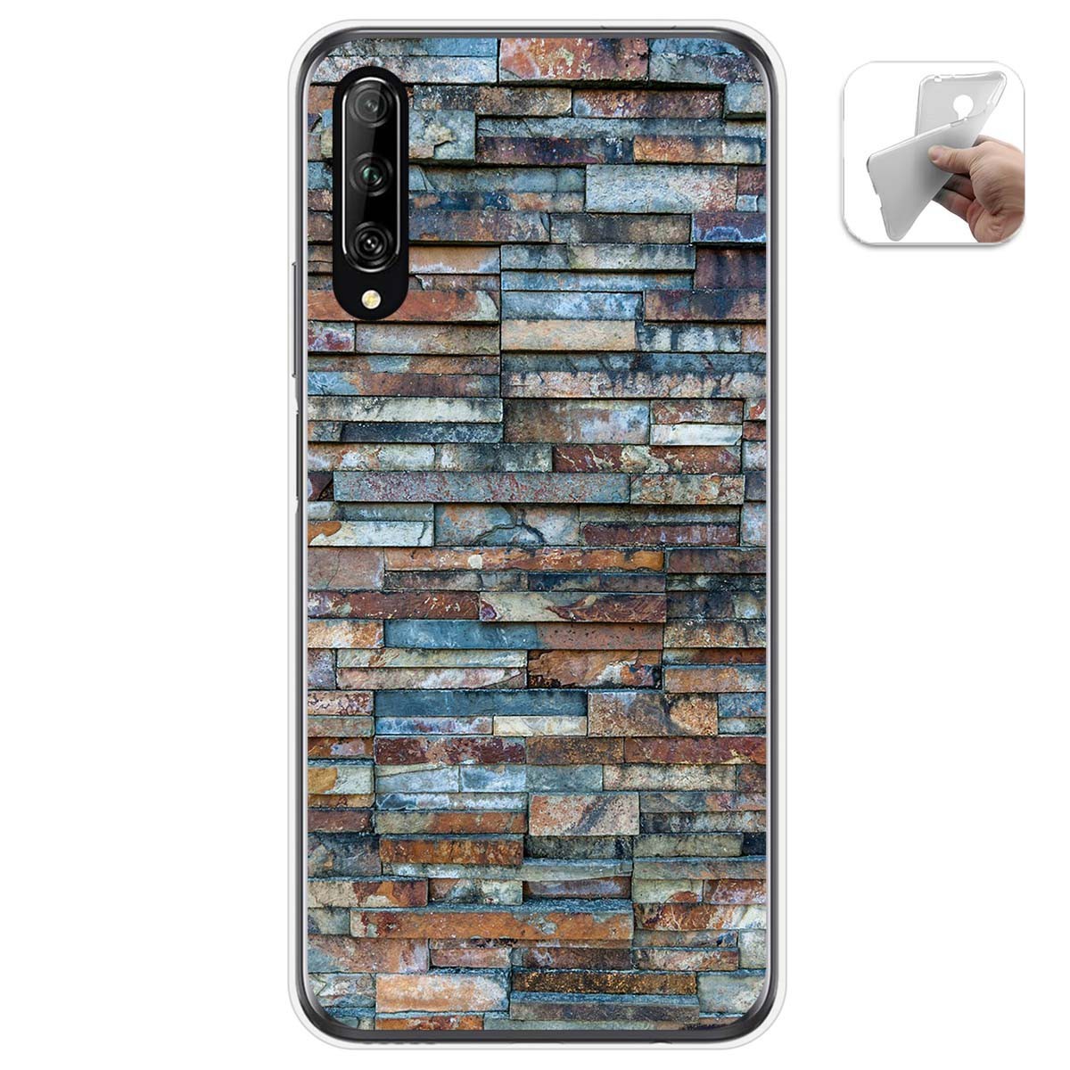 Funda Gel Tpu para Huawei P Smart Pro diseño Ladrillo 05 Dibujos
