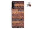 Funda Gel Tpu para Huawei P Smart Pro diseño Madera 03 Dibujos