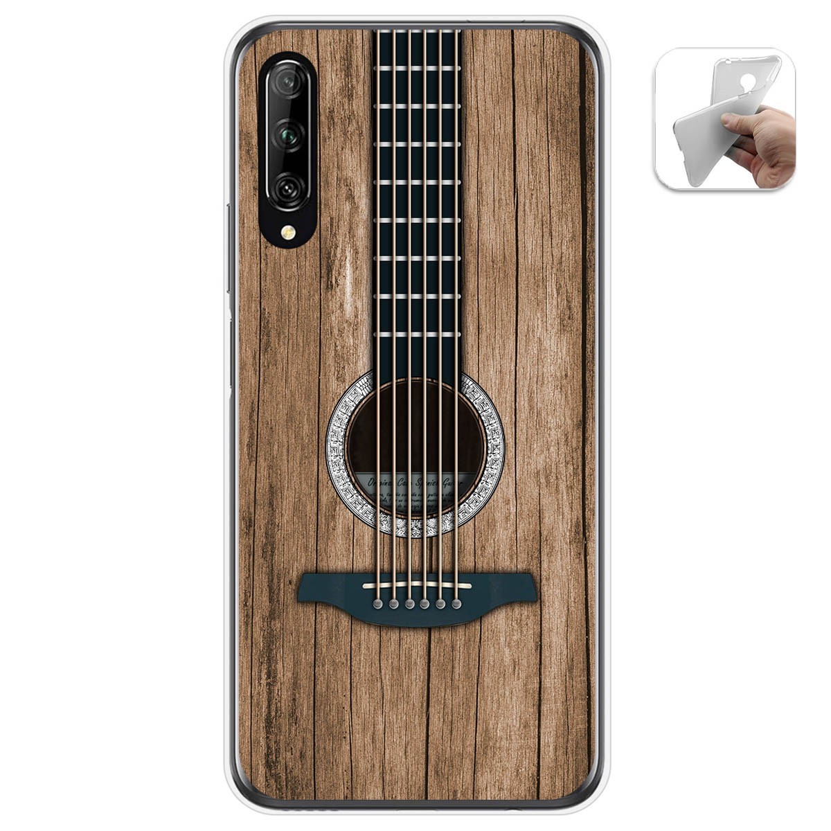 Funda Gel Tpu para Huawei P Smart Pro diseño Madera 11 Dibujos