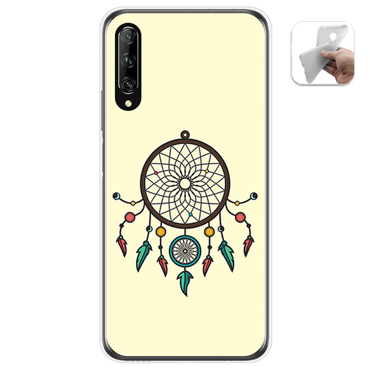 Funda Gel Tpu para Huawei P Smart Pro diseño Atrapasueños Dibujos
