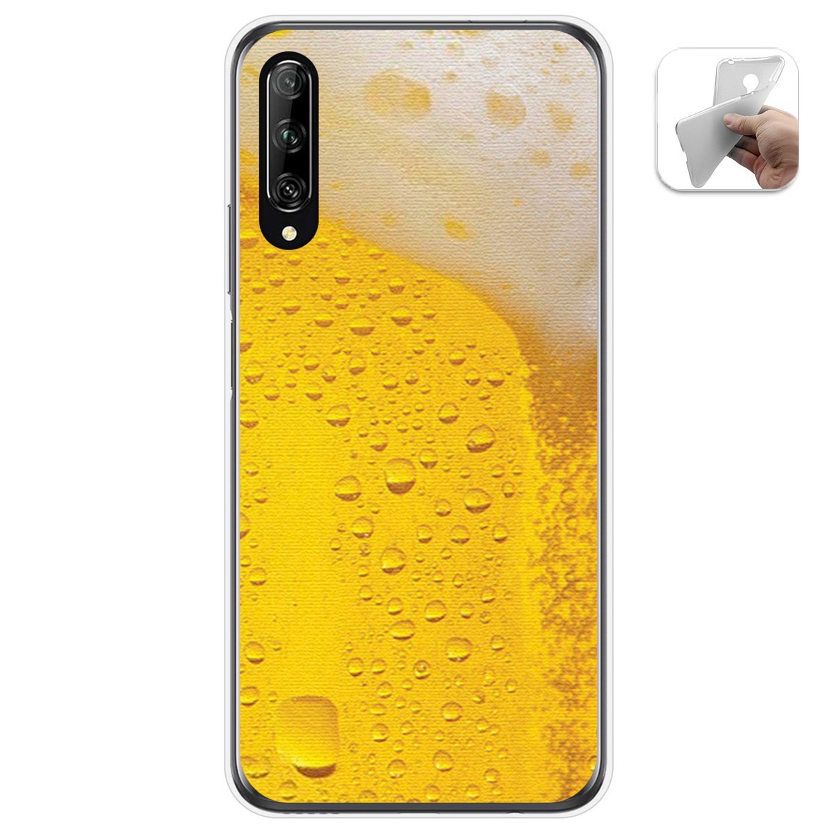 Funda Gel Tpu para Huawei P Smart Pro diseño Cerveza Dibujos
