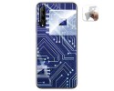 Funda Gel Tpu para Huawei P Smart Pro diseño Circuito Dibujos