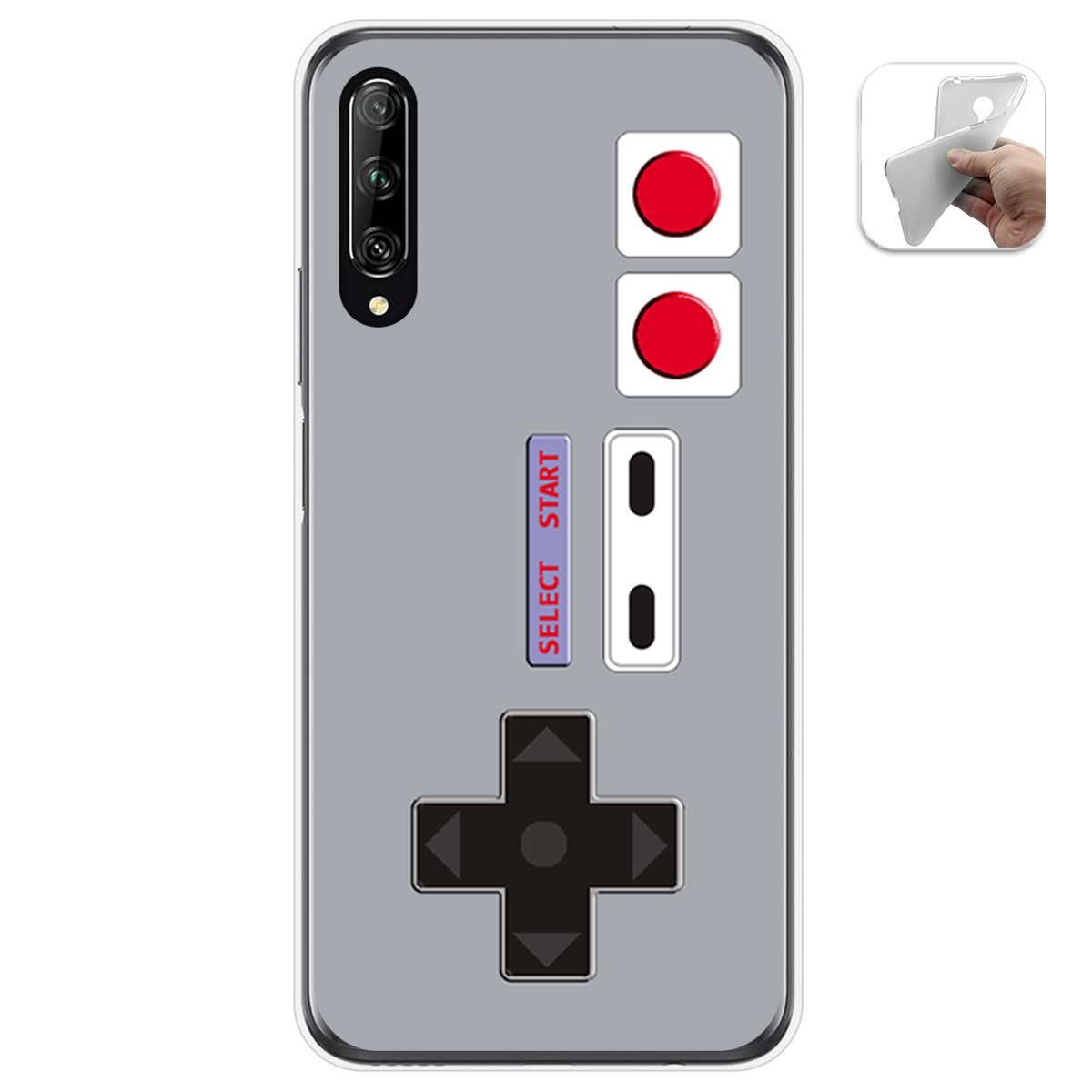 Funda Gel Tpu para Huawei P Smart Pro diseño Consola Dibujos