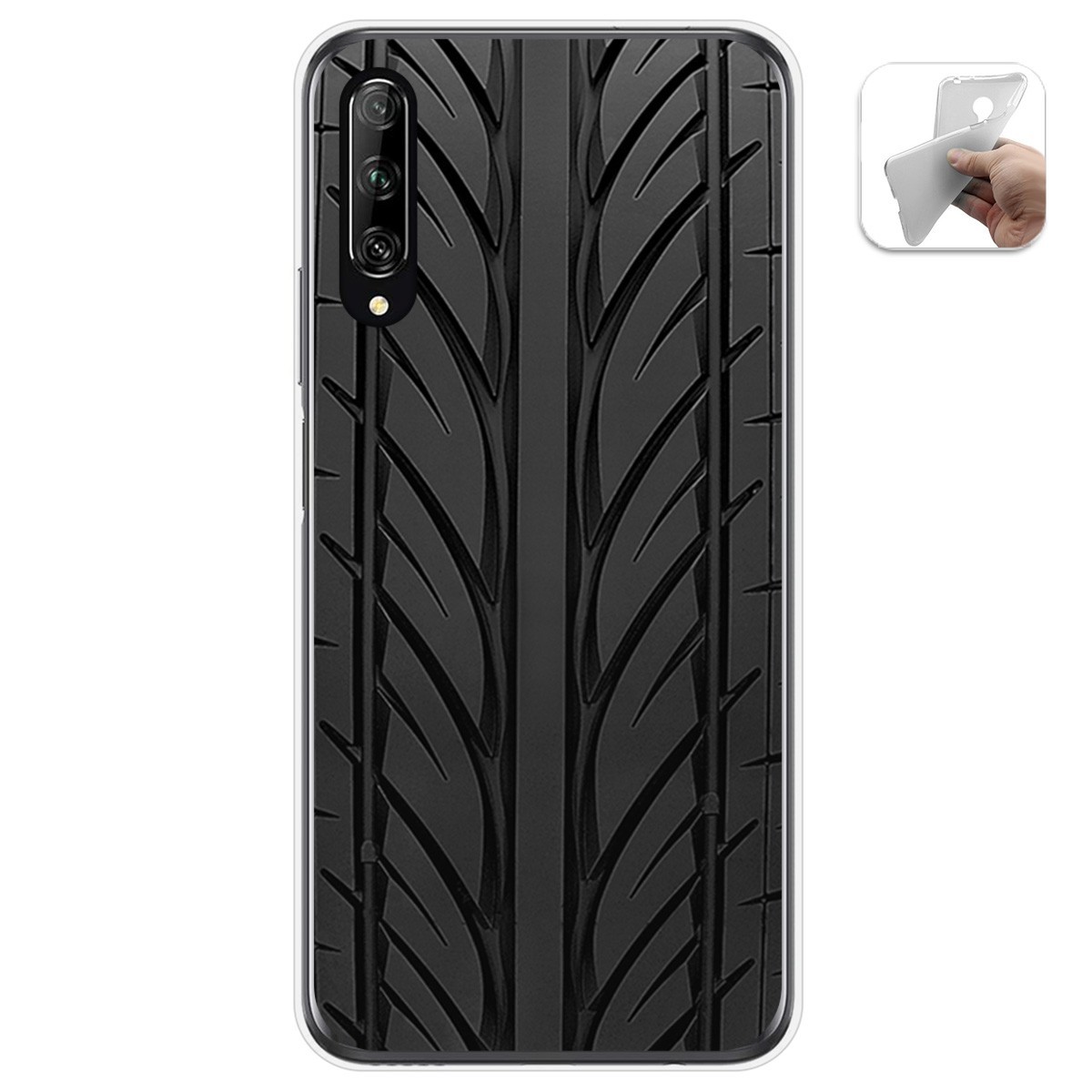 Funda Gel Tpu para Huawei P Smart Pro diseño Neumatico Dibujos
