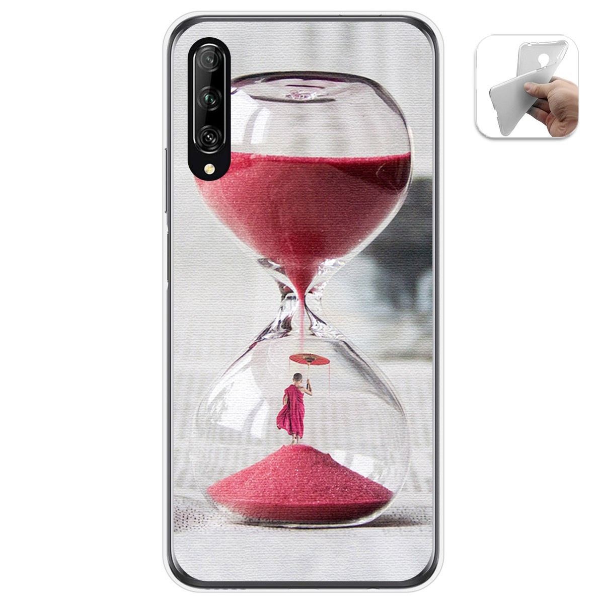 Funda Gel Tpu para Huawei P Smart Pro diseño Reloj Dibujos