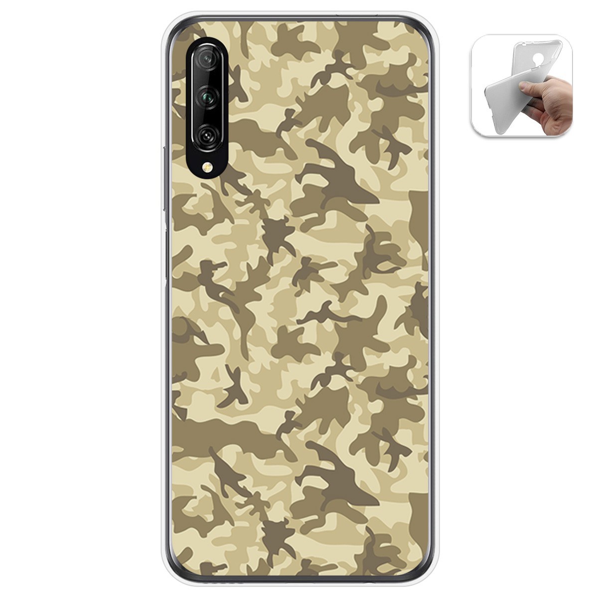 Funda Gel Tpu para Huawei P Smart Pro diseño Sand Camuflaje Dibujos